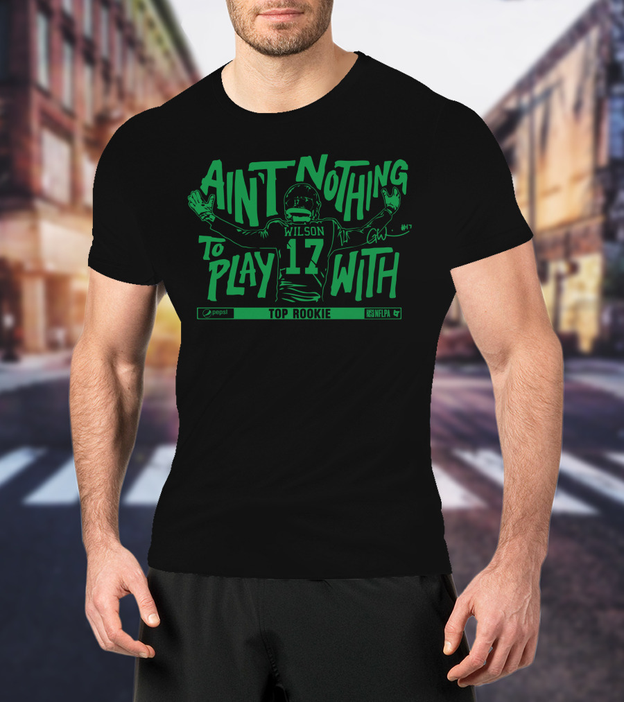 Wilson 17 Ain't Nothing To Play With Top Rookie NFLPA Pepsi T-Shirt