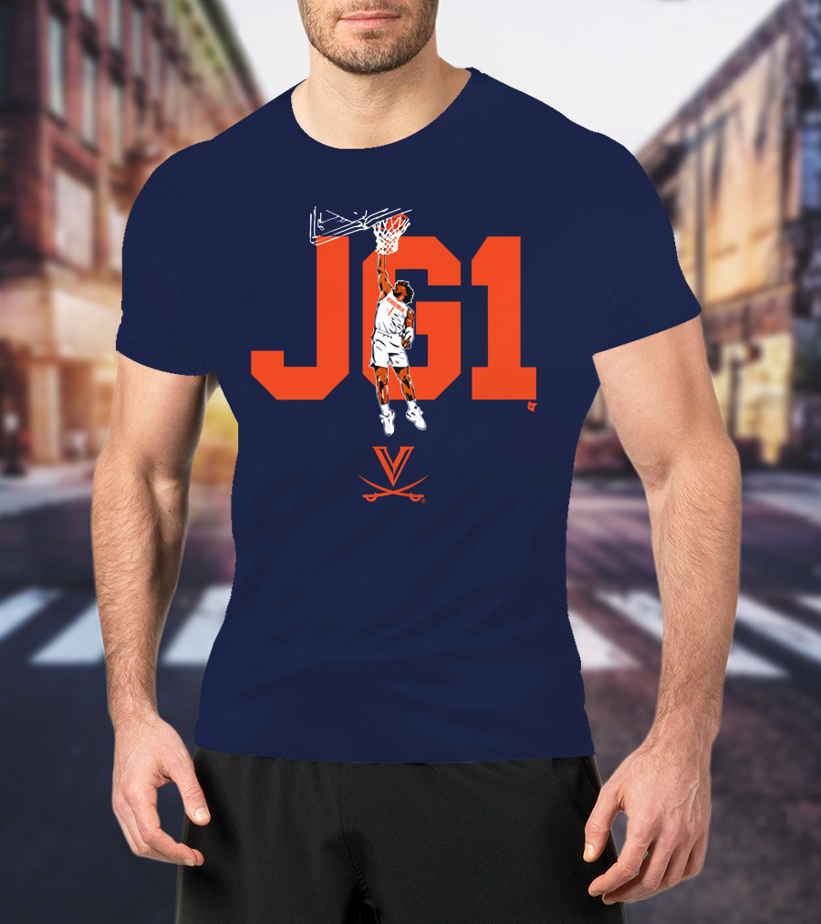Virginia Basketball Jayden Gardner JG1 Dunk T-Shirt