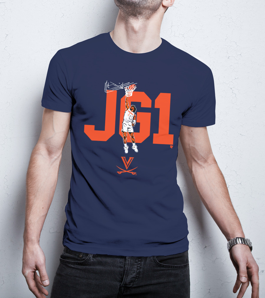 Virginia Basketball Jayden Gardner JG1 Dunk T-Shirt