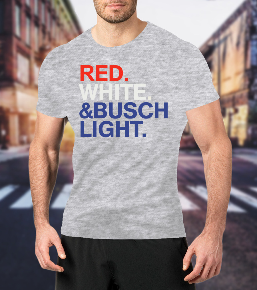 Rodney Davis Red White And Busch Light T-Shirt
