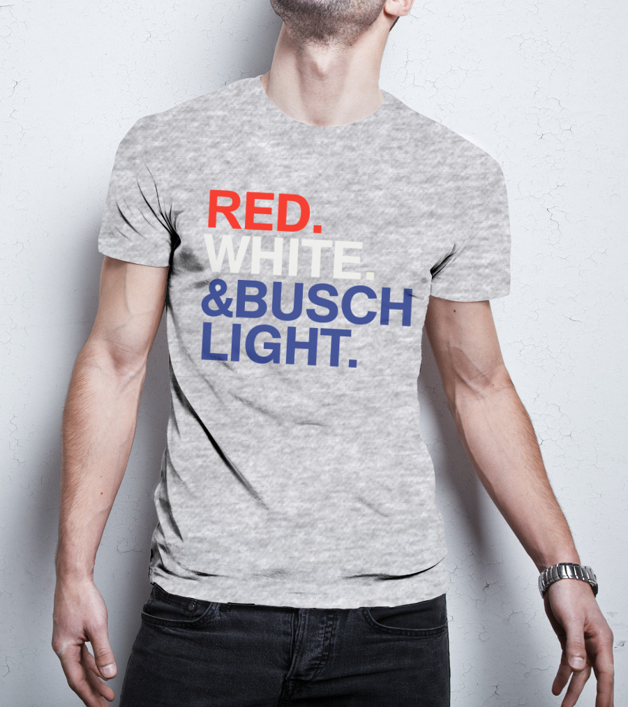 Rodney Davis Red White And Busch Light T-Shirt