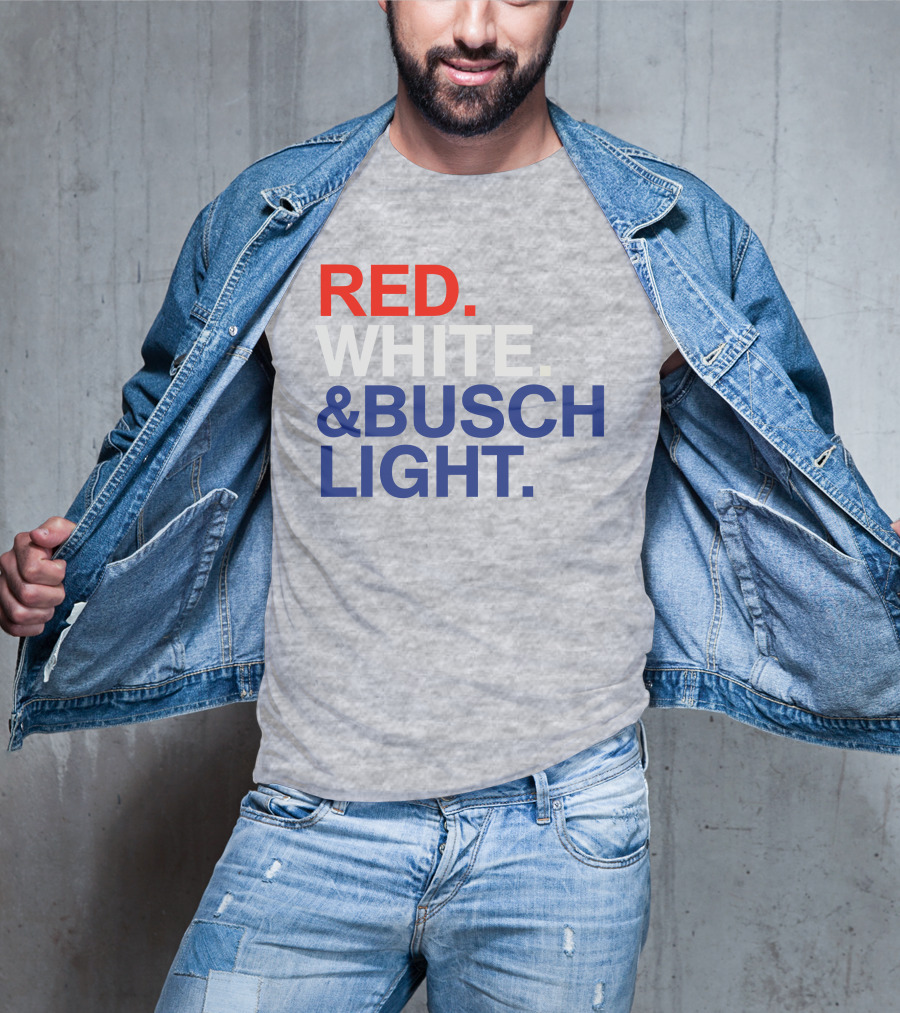Rodney Davis Red White And Busch Light T-Shirt