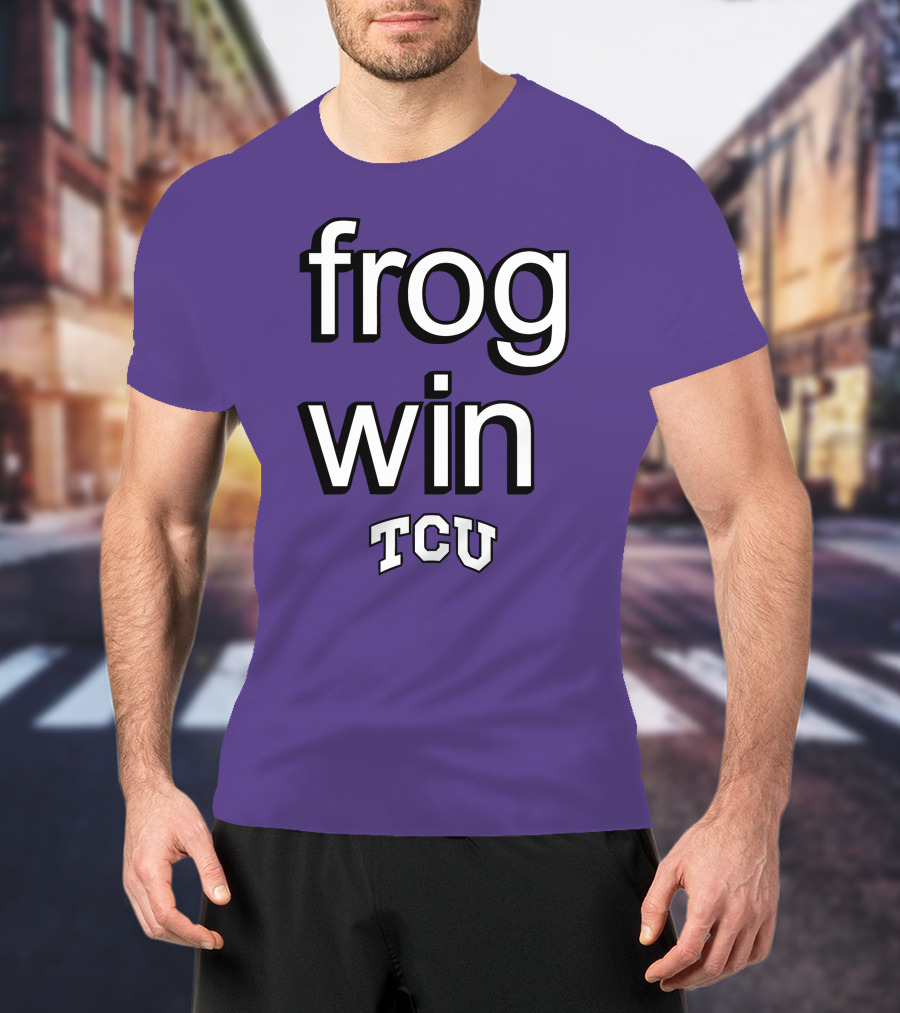 Frog Win TCU Football T-Shirt