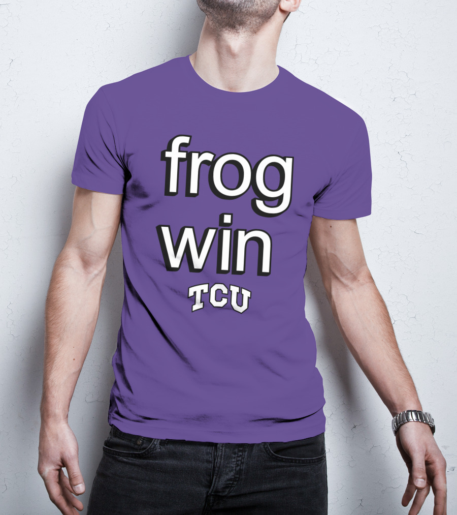 Frog Win TCU Football T-Shirt