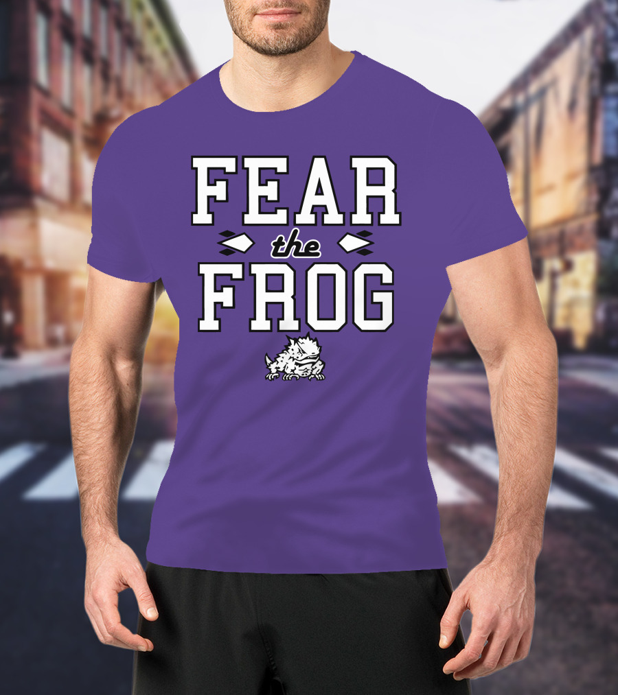 Fear The Frog TCU Football Horned Frog Spirit T-Shirt