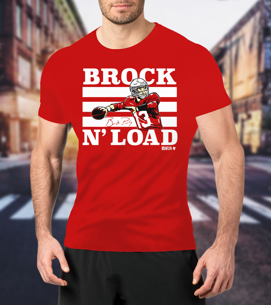 BROCK PURDY BROCK N LOAD NFLPA Football T-Shirt