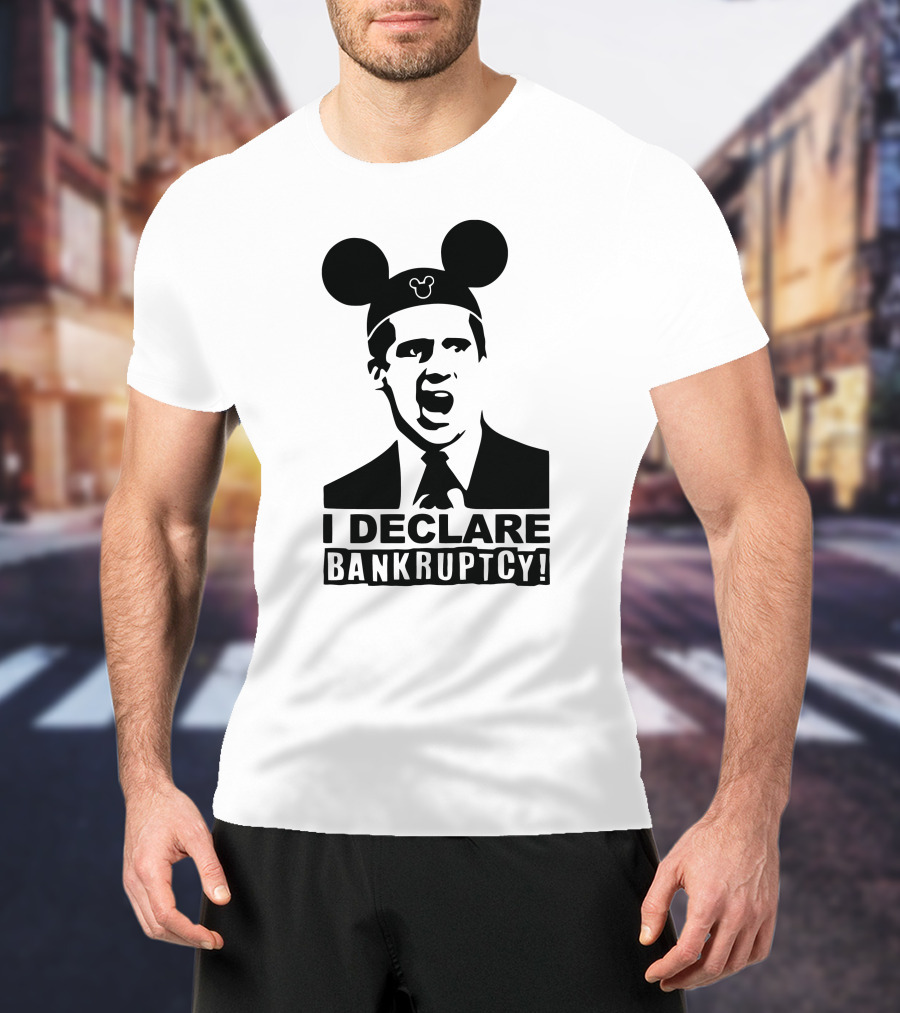 I Declare Bankruptcy Parody With Mickey Ears T-Shirt