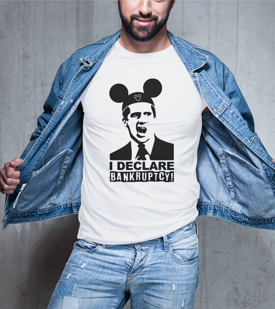 I Declare Bankruptcy Parody With Mickey Ears T-Shirt
