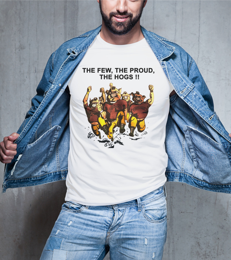 The Few The Proud The Hogs Superhogs Running Cartoon Group T-Shirt