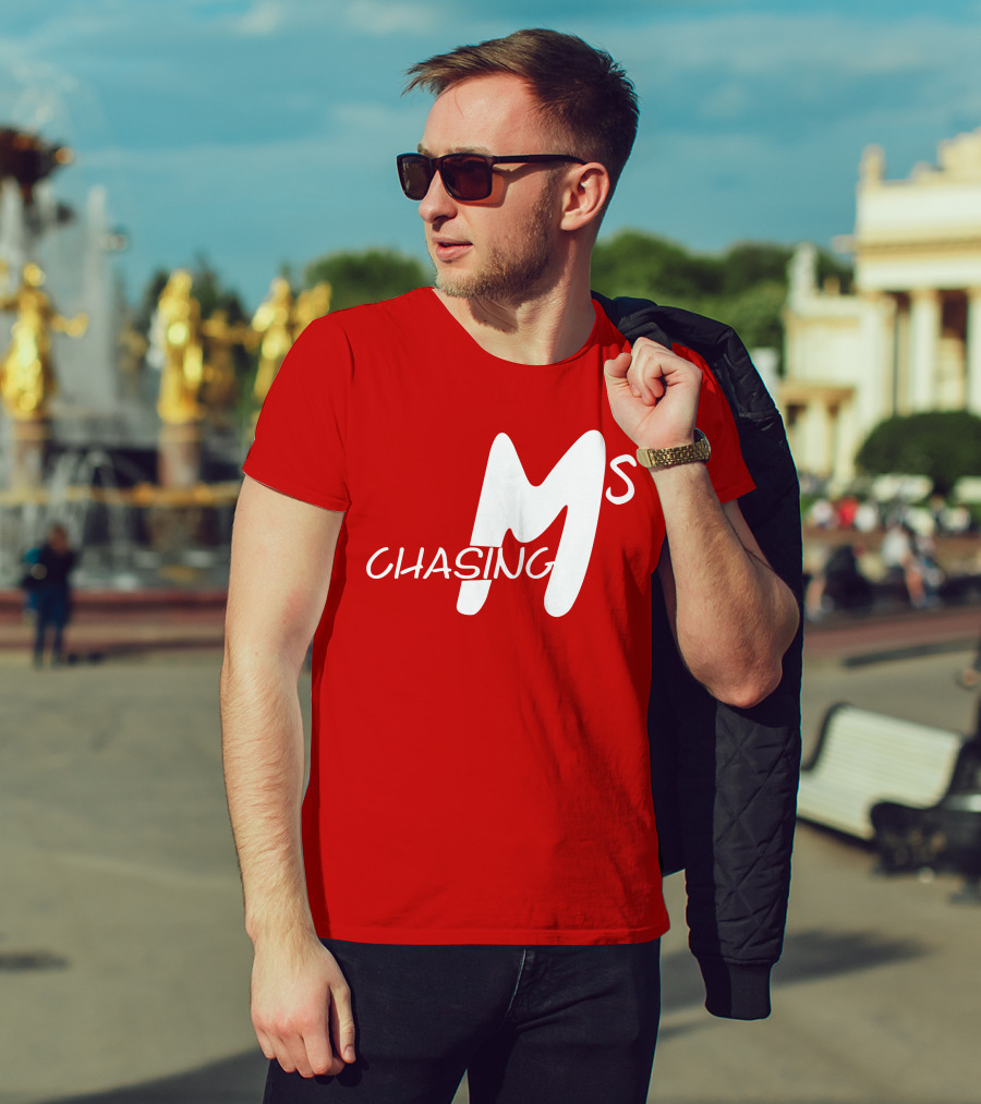 Chasing Ms Retro Style Bold Red T-Shirt