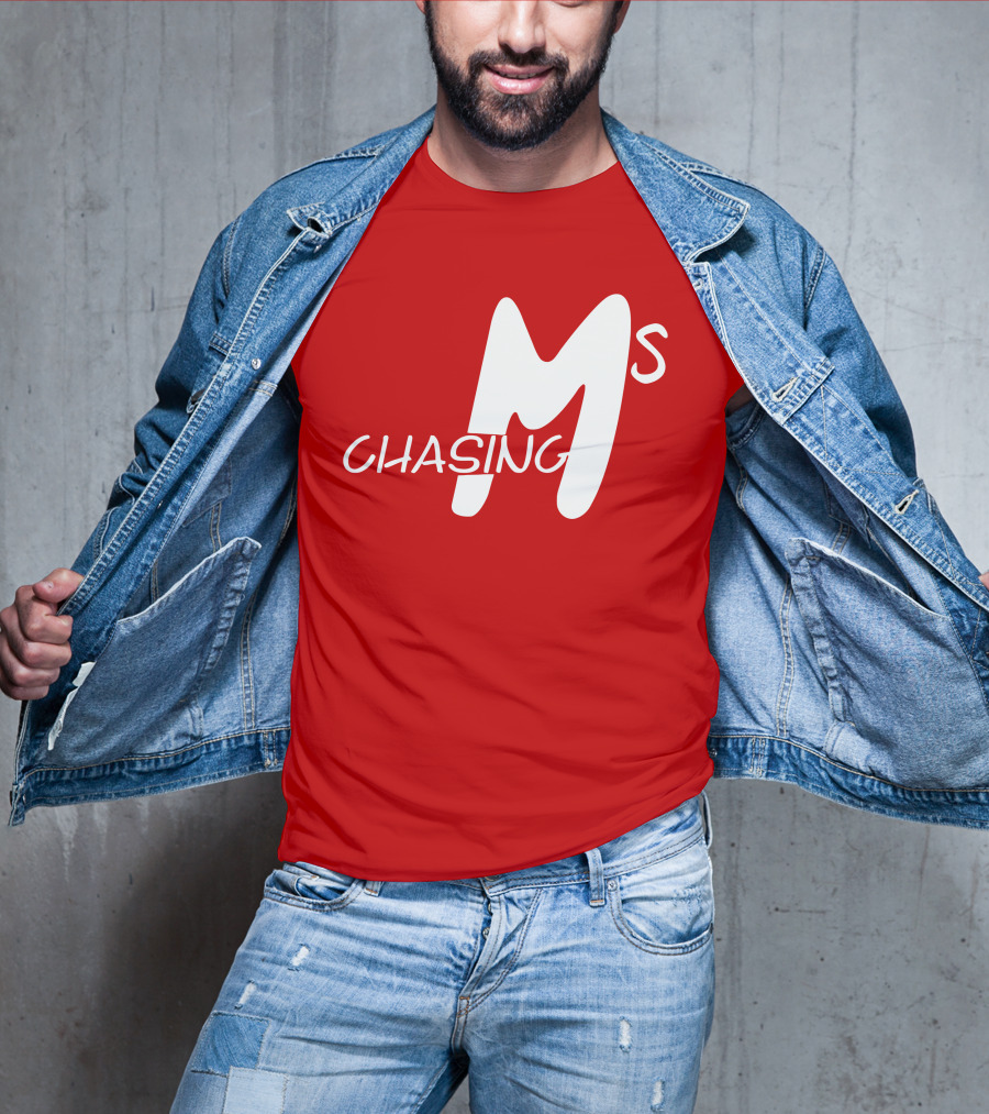 Chasing Ms Retro Style Bold Red T-Shirt