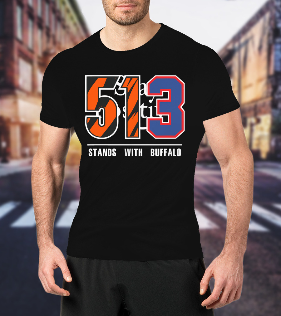 513 Stands With Buffalo Bengals 513 Meaning T-Shirt