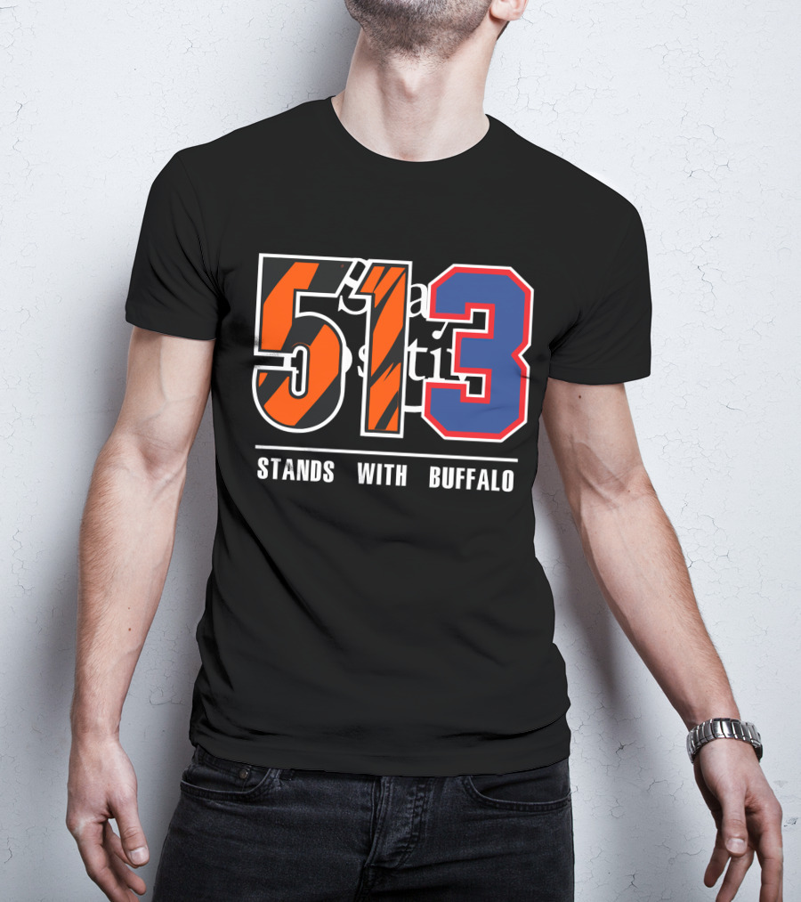 513 Stands With Buffalo Bengals 513 Meaning T-Shirt