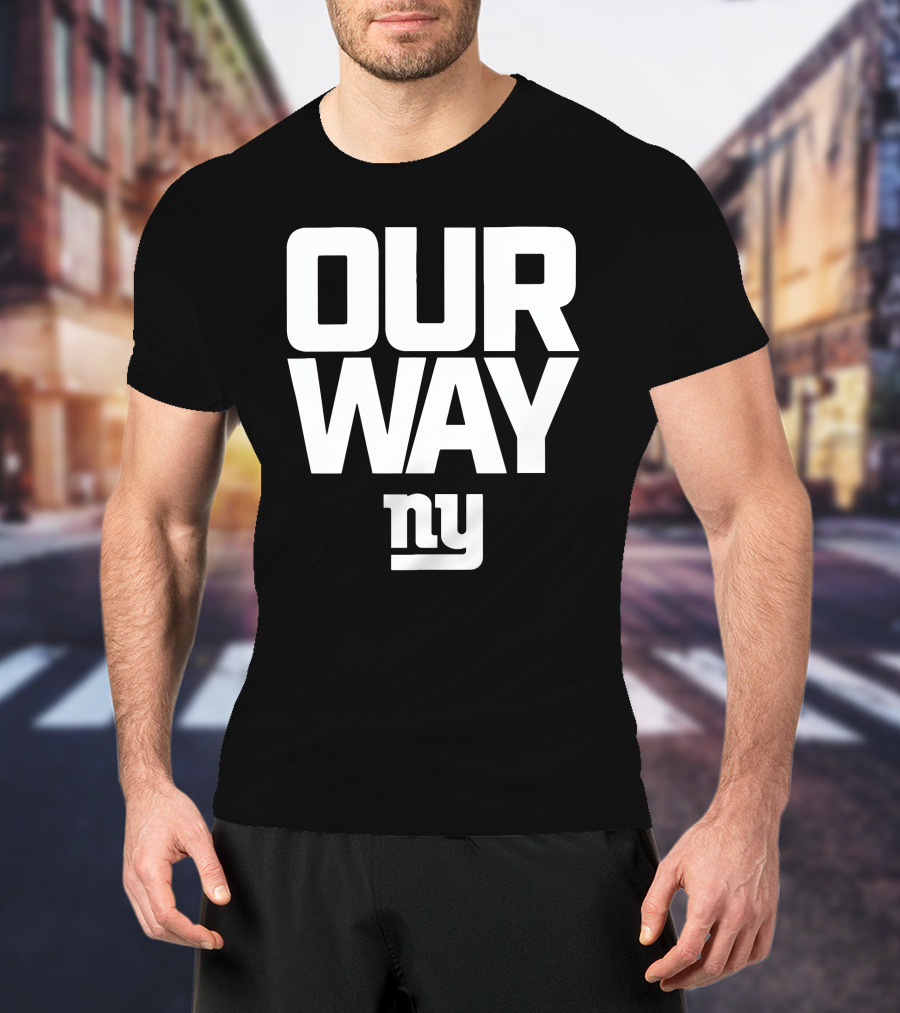 OUR WAY NY Giants Football T-Shirt