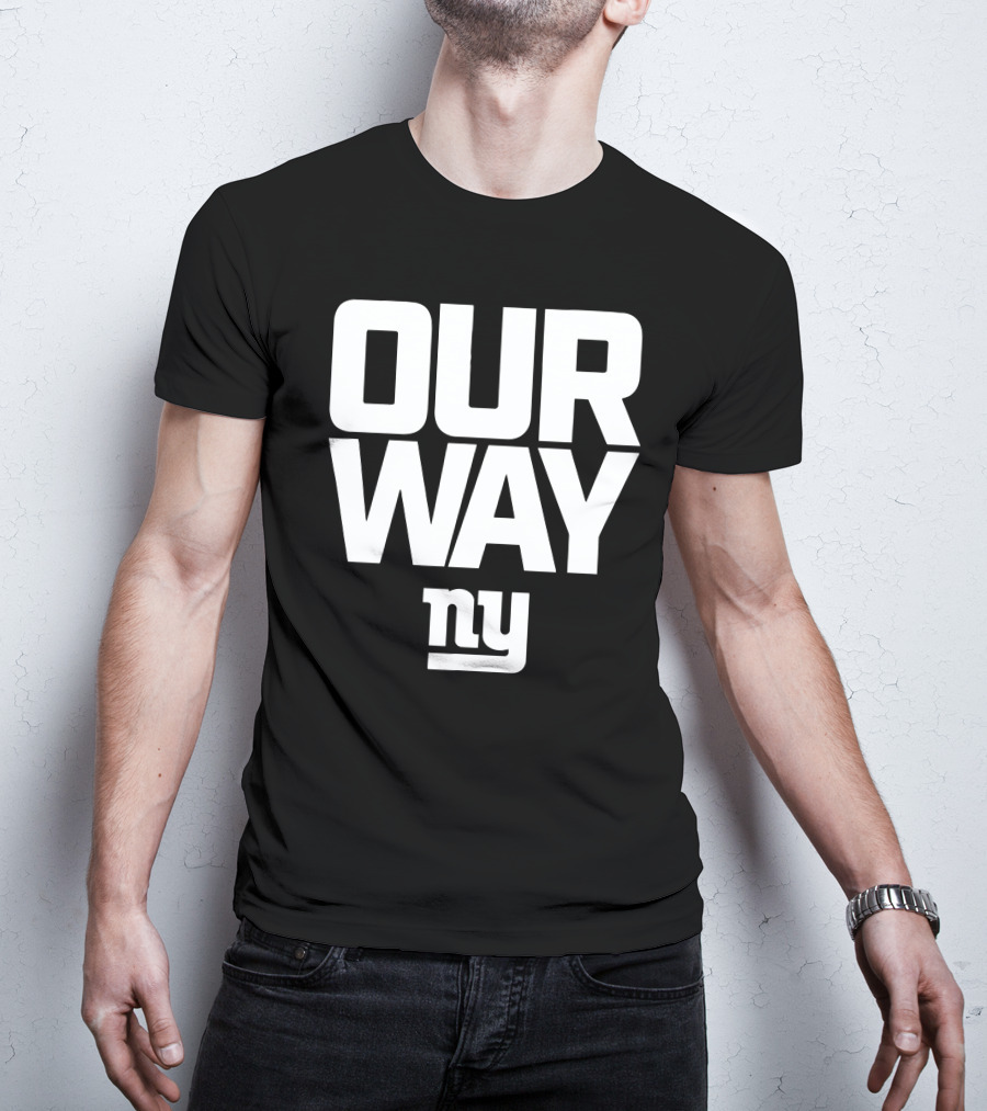 OUR WAY NY Giants Football T-Shirt