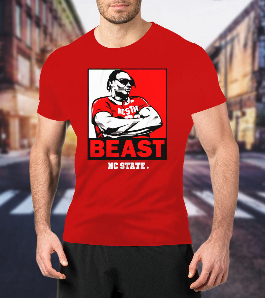 NC State Basketball DJ Burns Beast Shades T-Shirt