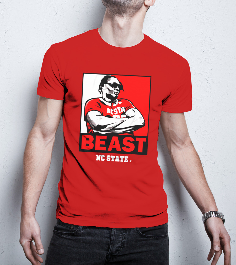 NC State Basketball DJ Burns Beast Shades T-Shirt