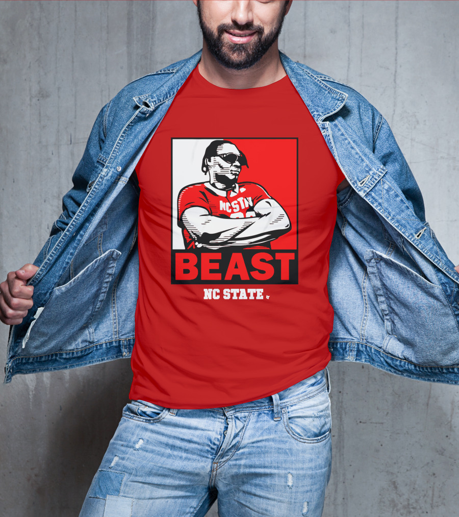 NC State Basketball DJ Burns Beast Shades T-Shirt