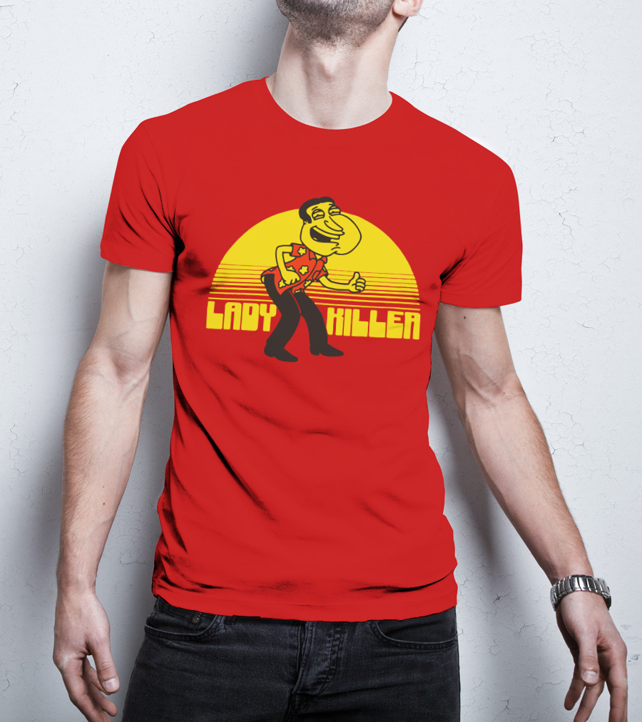 Lady Killer Quagmire Retro Sunset T-Shirt