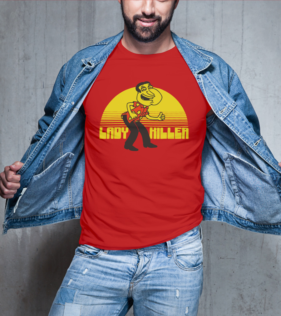 Lady Killer Quagmire Retro Sunset T-Shirt