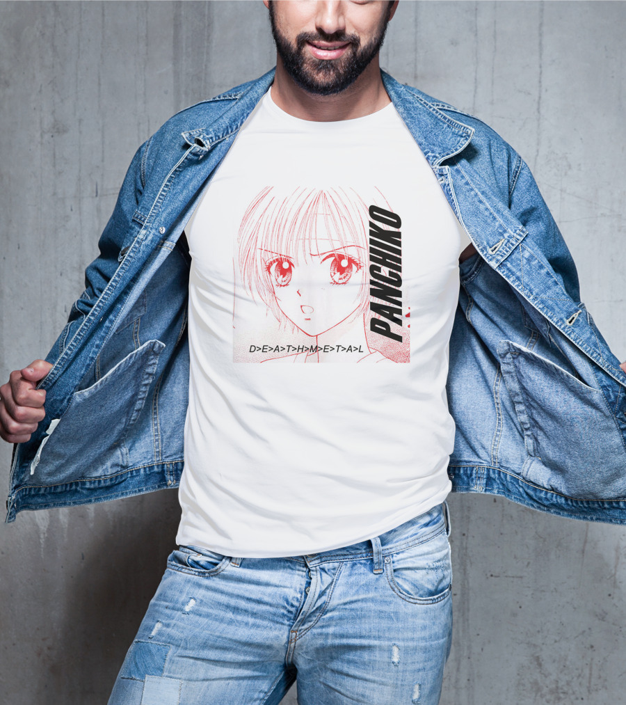 PANCHIKO D>E>A>T>H>M>E>T>A>L Anime T-Shirt