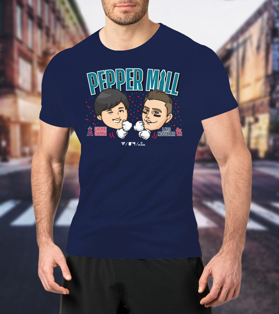 PEPPER MILL Shohei Ohtani Lars Nootbaar MLB Players T-Shirt