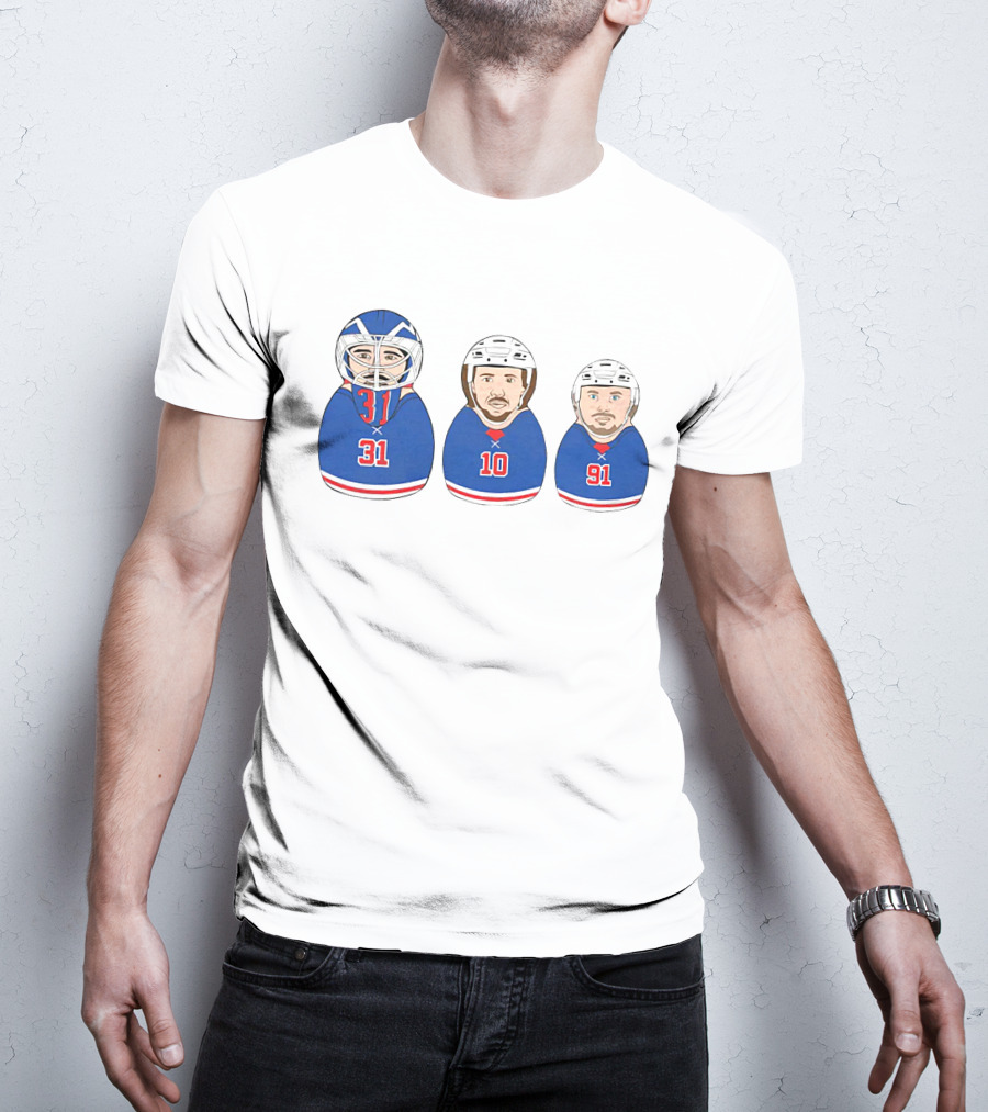 NY Hockey Russian Doll Design 31 10 91 T-Shirt