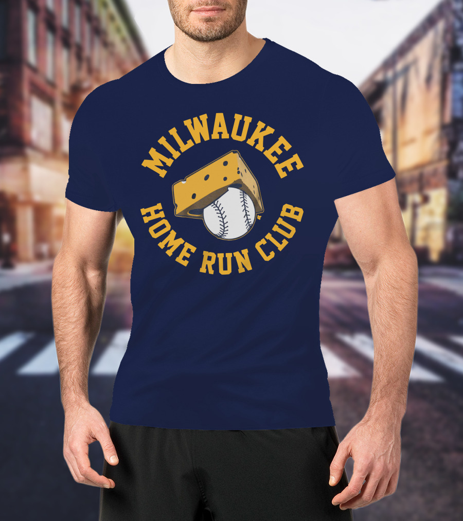Milwaukee Home Run Club Cheese Baseball T-Shirt
