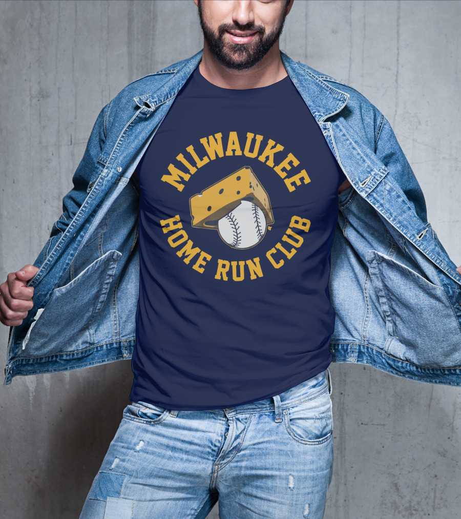 Milwaukee Home Run Club Cheese Baseball T-Shirt