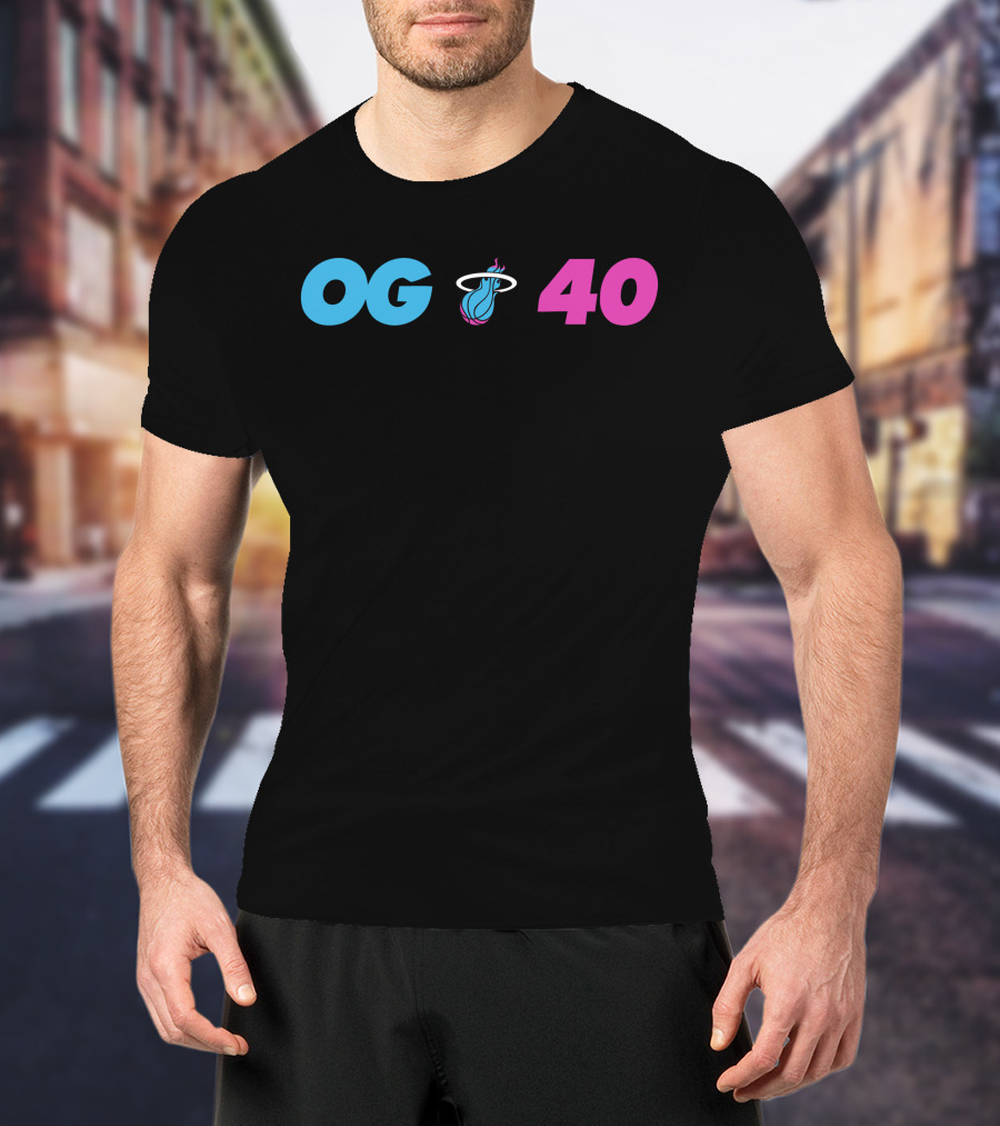 OG Miami Heat 40 T-Shirt