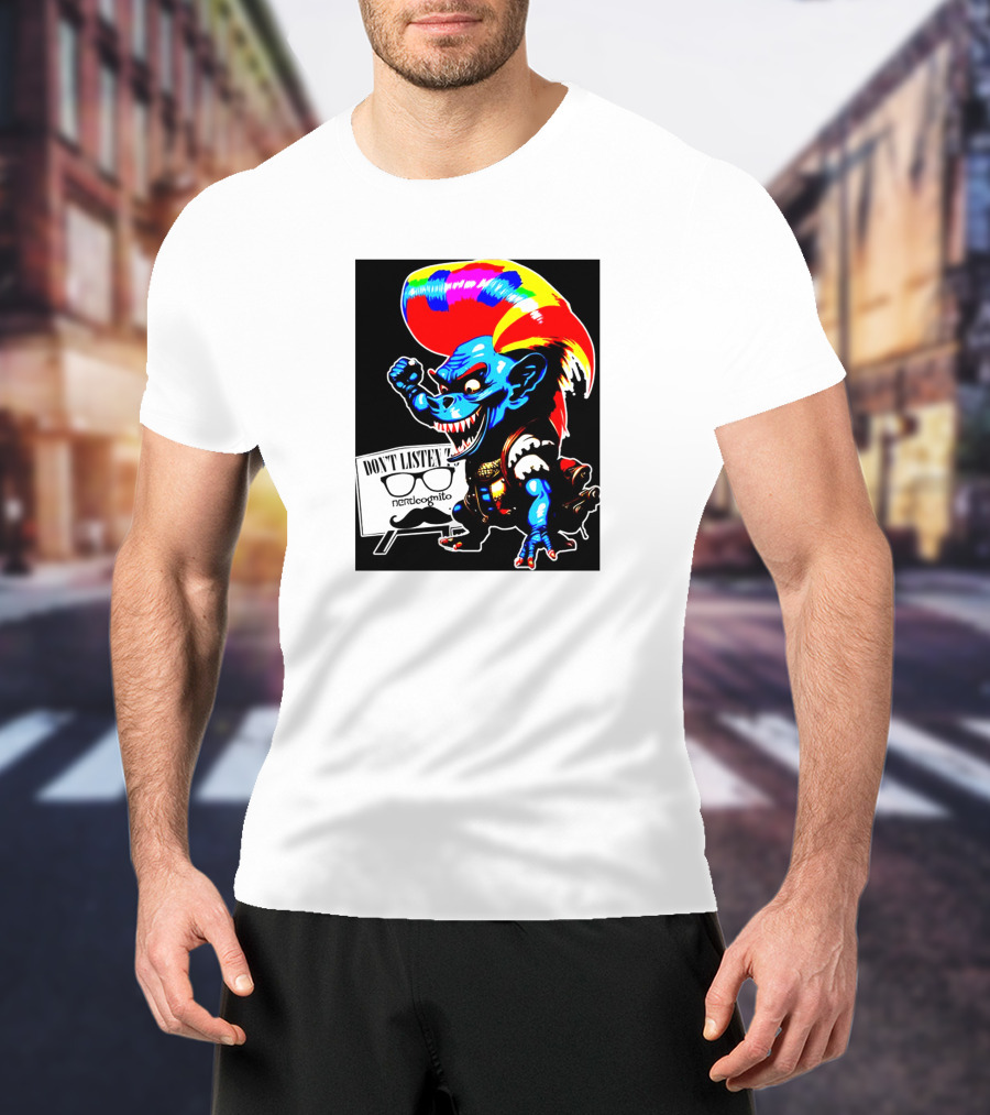 Don't Listen Sparkletroll Nerdcognito Glasses T-Shirt
