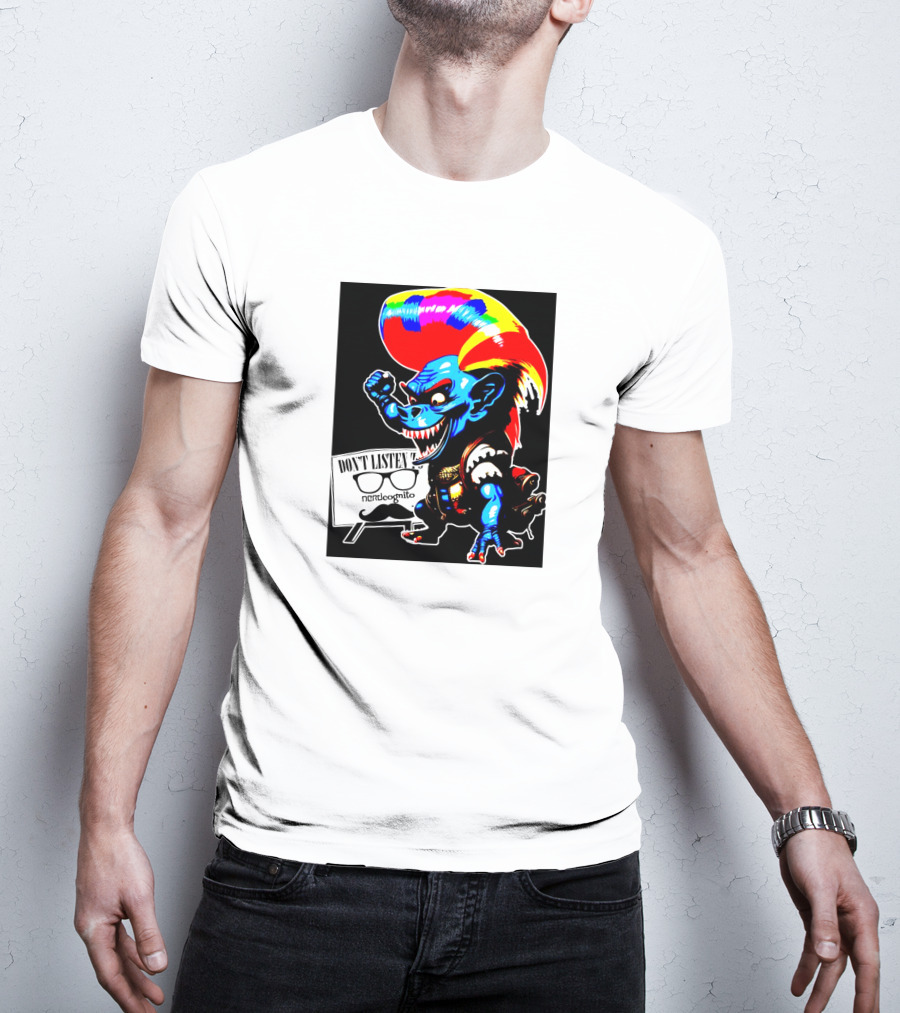 Don't Listen Sparkletroll Nerdcognito Glasses T-Shirt