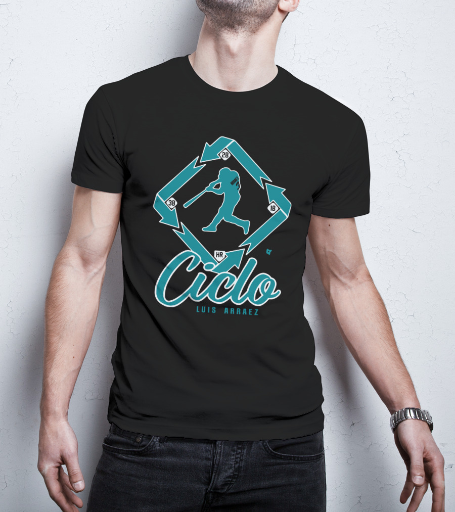 Ciclo Luis Arraez Baseball Diamond Pathway T-Shirt
