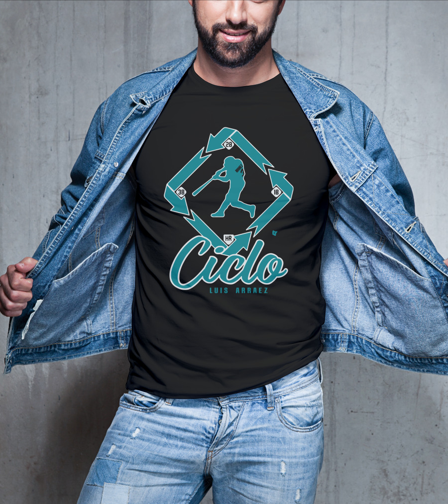 Ciclo Luis Arraez Baseball Diamond Pathway T-Shirt