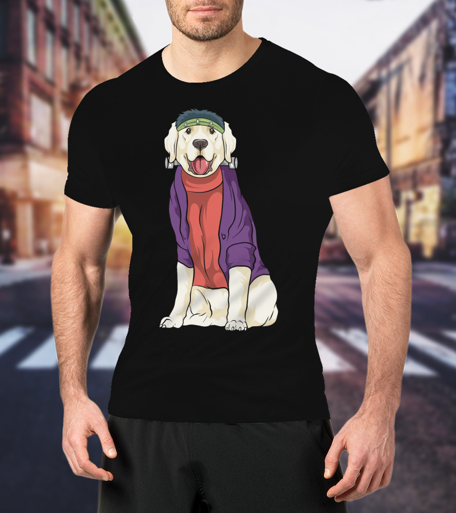 Golden Retriever Frankenstein Costume Halloween Dog T-Shirt
