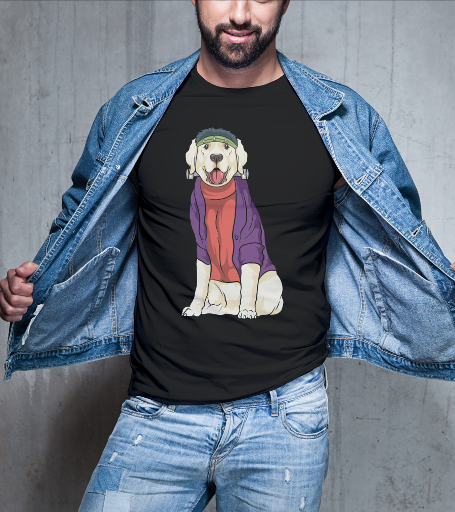Golden Retriever Frankenstein Costume Halloween Dog T-Shirt
