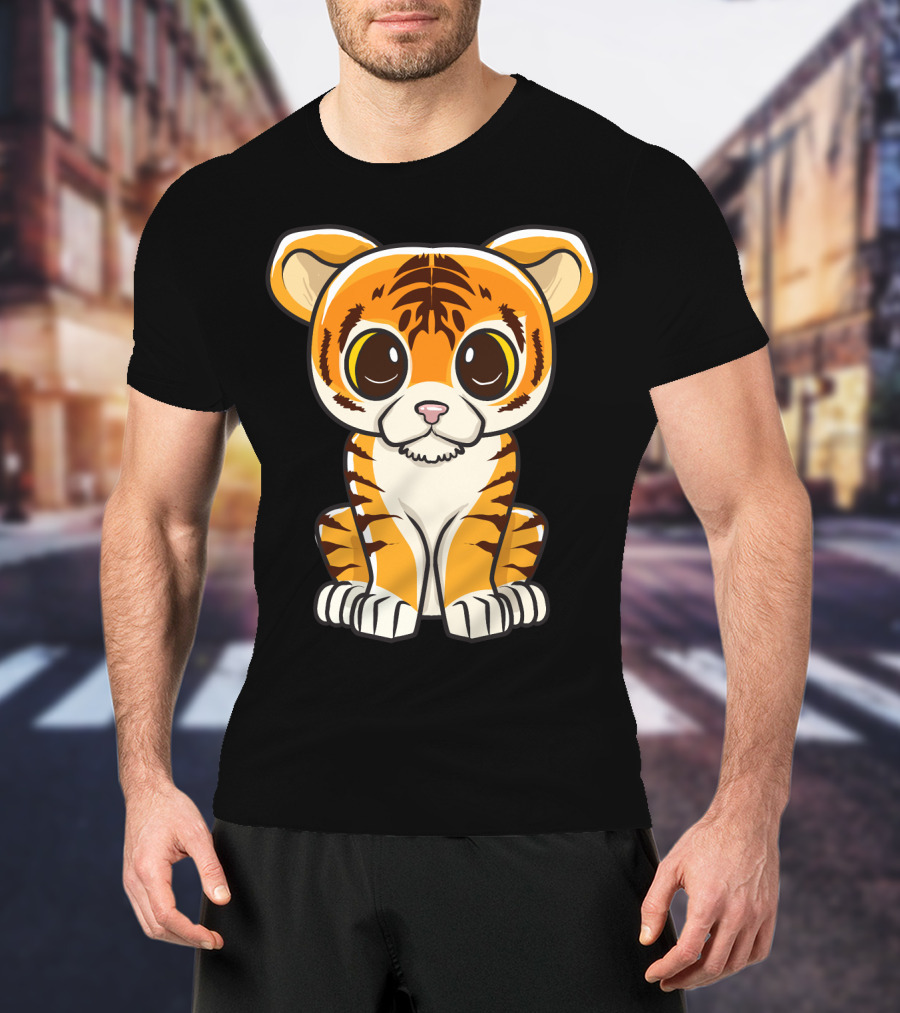 Kawaii Tiger International Tiger Day Cute Tiger T-Shirt