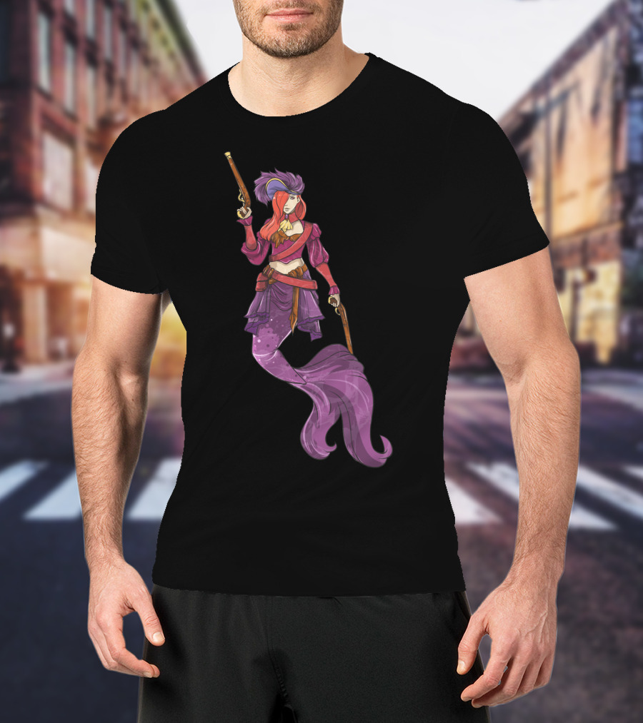 Pirate Mermaid Magical Fantasy Adventure T-Shirt