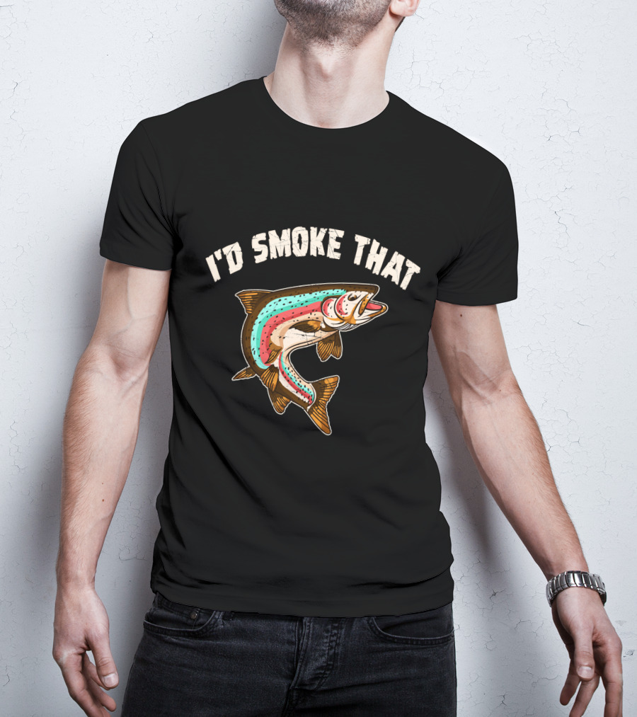 I'd Smoke That Salmon Fishing BBQ T-Shirt