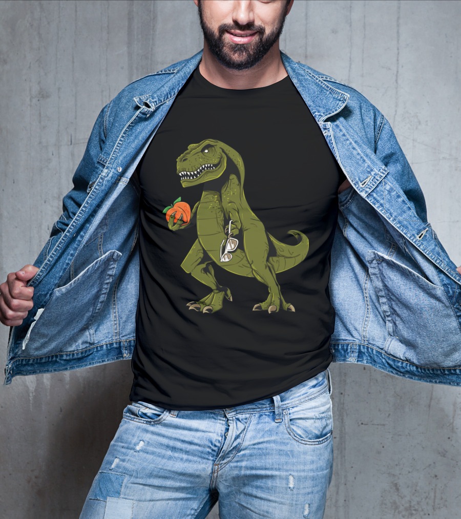 State Of Georgia Dinosaur Holding Peach Funny Sweet Georgia Peach T-Shirt