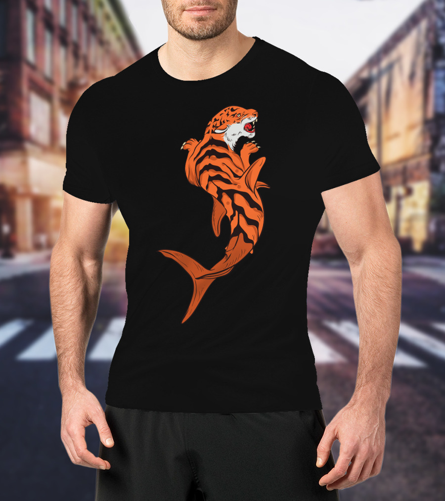 Tiger Shark Jawsome Tigershark Marine Biology Pun T-Shirt