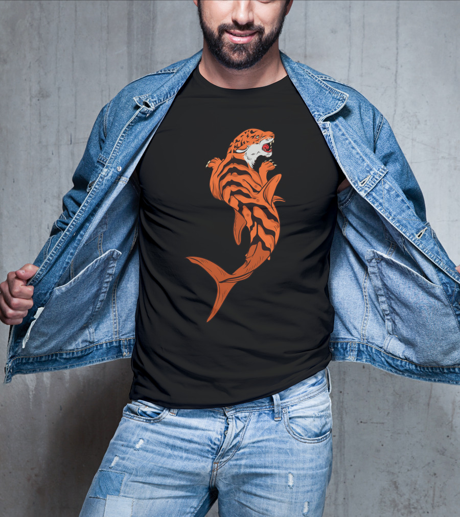 Tiger Shark Jawsome Tigershark Marine Biology Pun T-Shirt