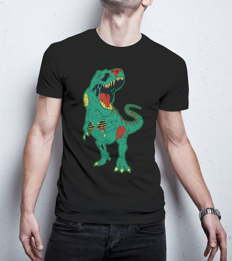 Zombiesaurus Rex Halloween Dinosaur Zombie Trick Or Treat T-Shirt