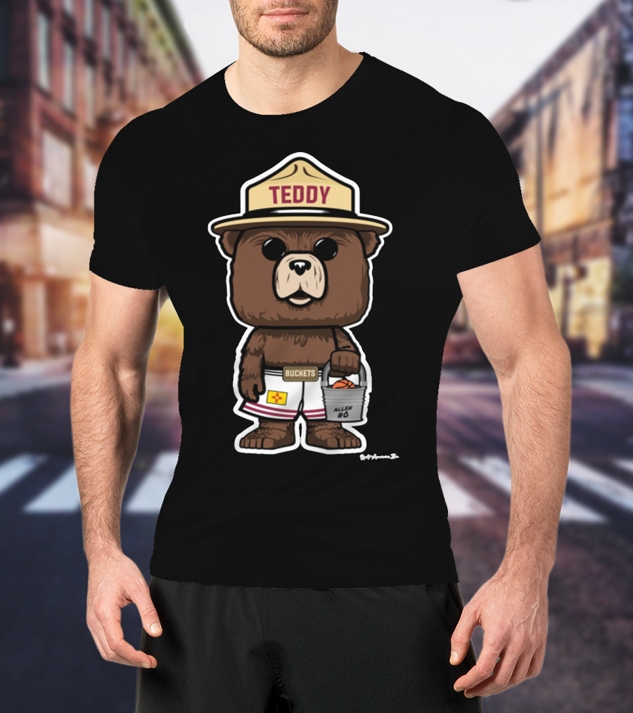 Teddy Buckets Allen #0 Satinytee Clothing Store T-Shirt