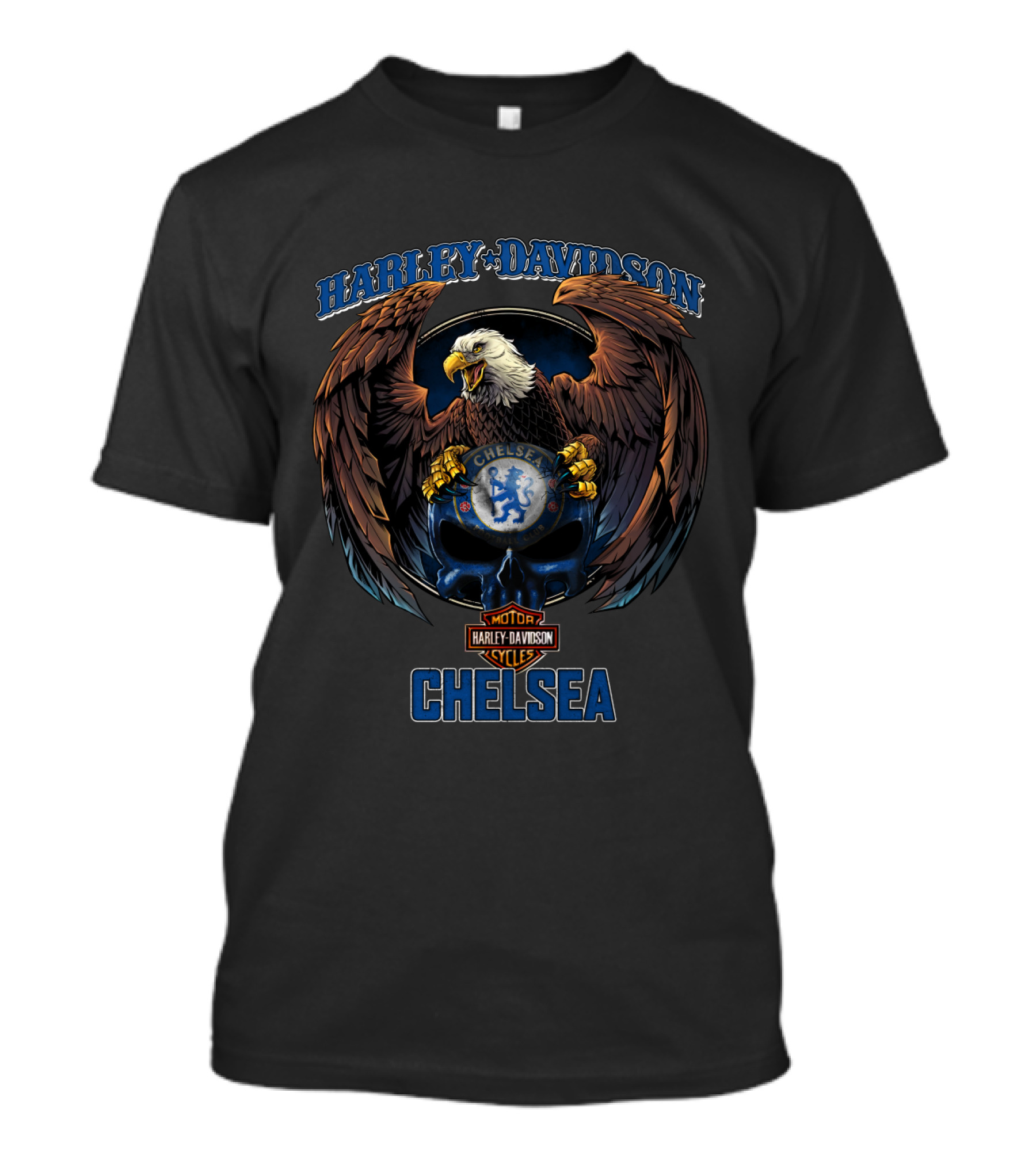 Harley Davidson Motor Cycles Chelsea Eagle T-Shirt