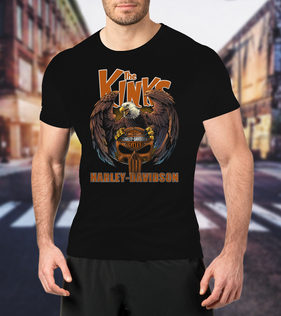 The Kinks Harley Davidson Motor Cycles Eagle T-Shirt