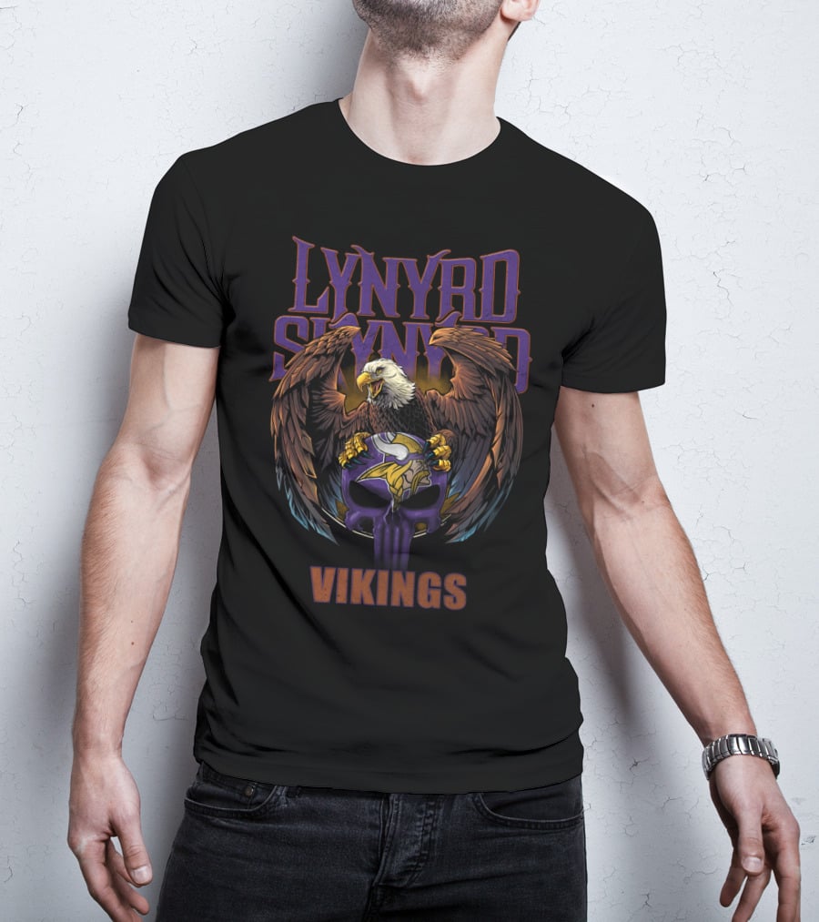 Lynyrd Skynyrd Vikings Eagle Minnesota T-Shirt