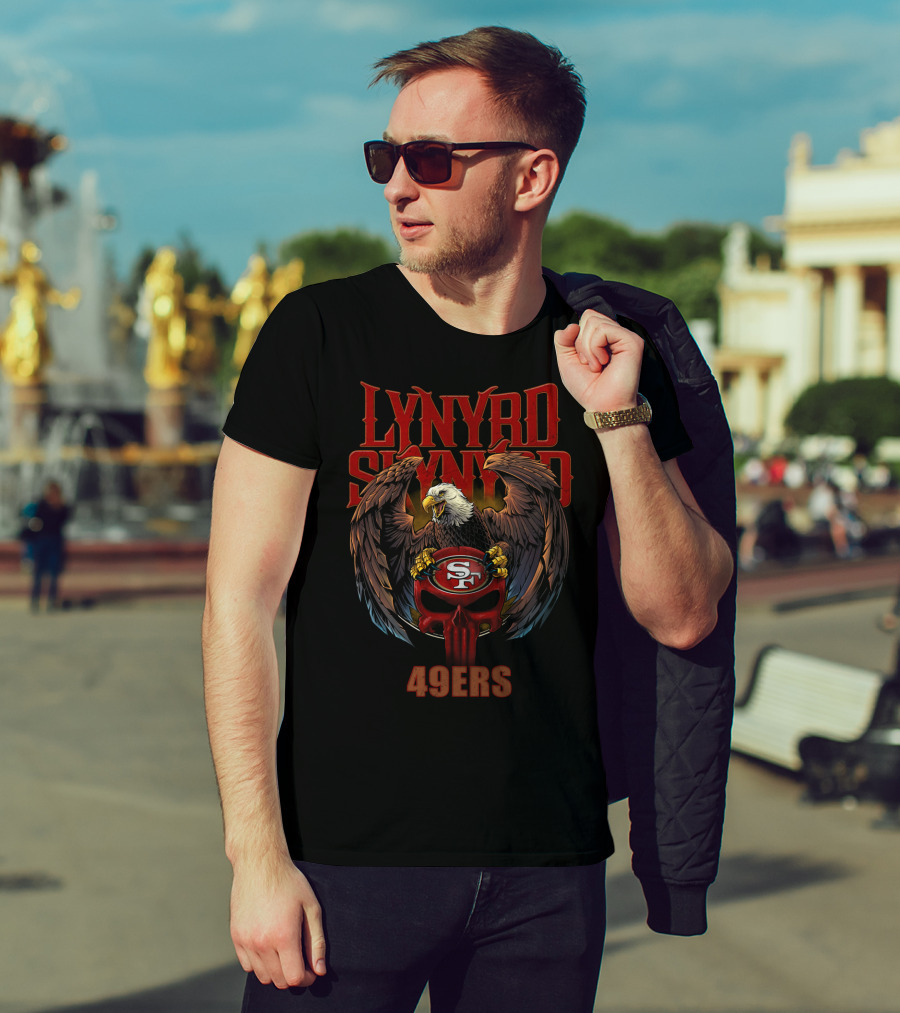 Lynyrd Skynyrd San Francisco 49ers Bald Eagle Football T-Shirt
