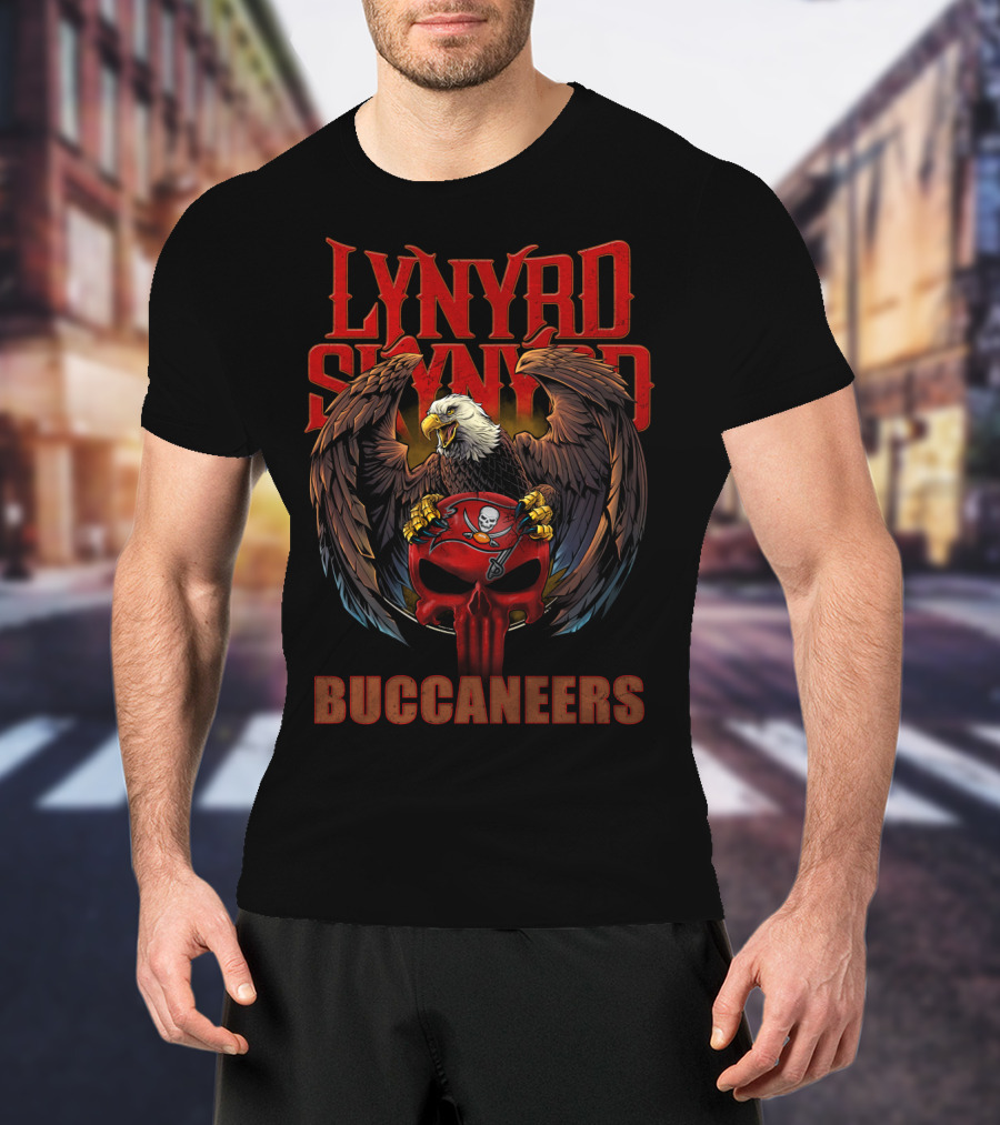 Lynyrd Skynyrd Buccaneers Eagle Skull T-Shirt