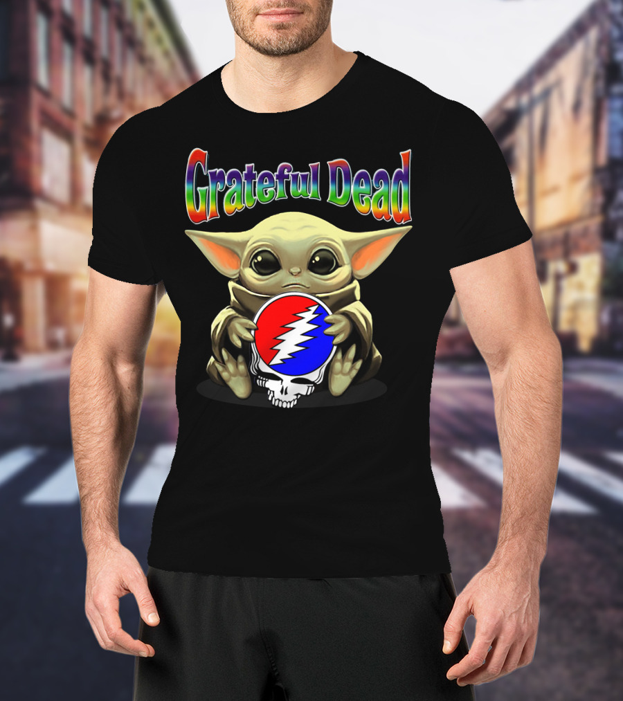 Grateful Dead Baby Yoda Steal Your Face T-Shirt